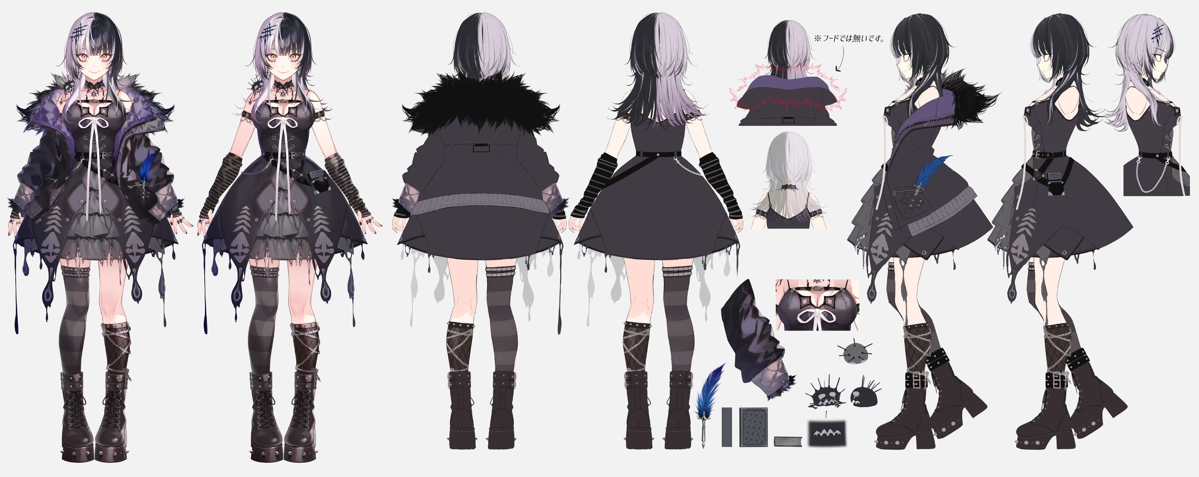 Kayahara hololive hololive english shiori novella character design